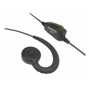 Earpiece and push to talk button